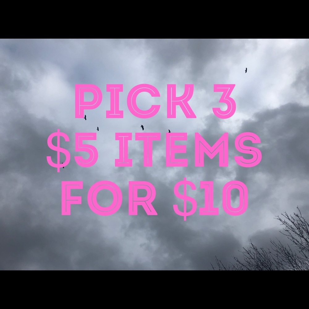 ❤️3 -$5 items for $10